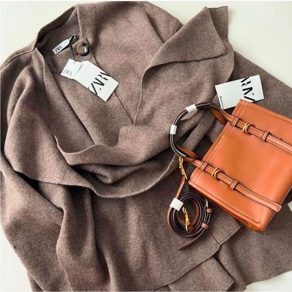 NWT ZARA knit  SCARF COAT SIZE L-XL 
🚨 FINAL PRICE NO OFFER ACCEPT - Picture 5 of 15